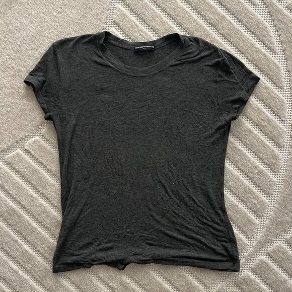 Brandy Melville Dark Grey T Shirt, in OS - Picture 1 of 3